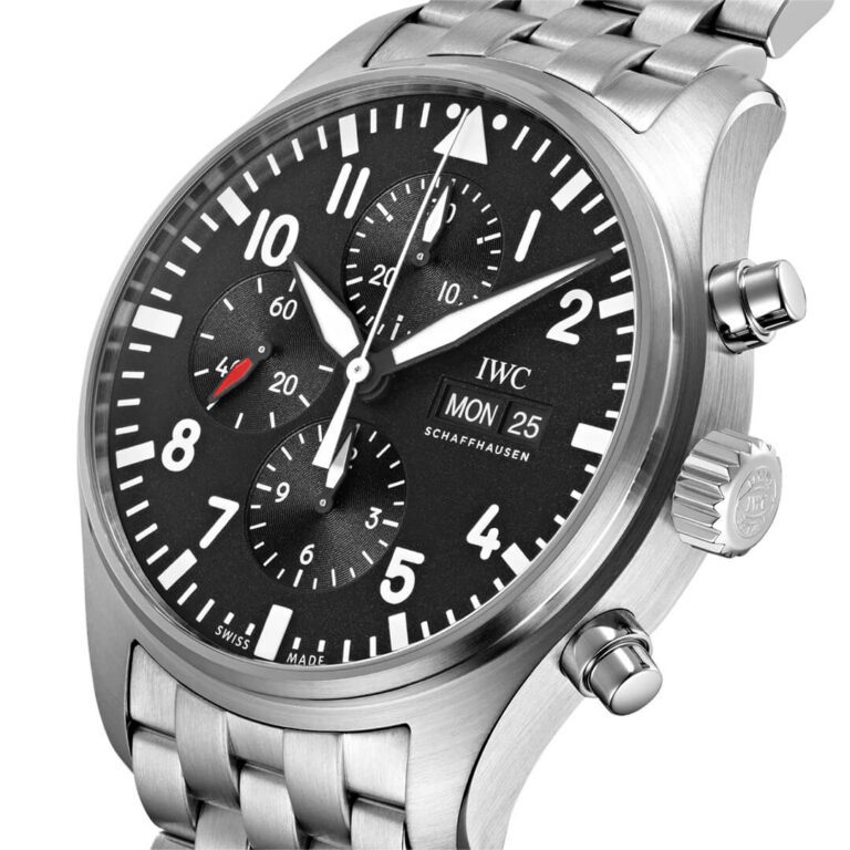 IWC Pilot's Watch Chronograph IW377710 Shop now in Canberra, Perth, Sydney, Sydney Barangaroo, Melbourne, Melbourne Airport & Online
