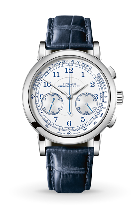 A. Lange Sohne 1815 Chronograph White Gold Silver Dial Watches of Switzerland