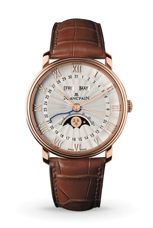 Blancpain Villeret Complete Calendar Demi-Savonnette 6664-3642-55B Shop Blancpain at Watches of Switzerland Sydney Sydney, Perth. Melbourne Airport and Online.