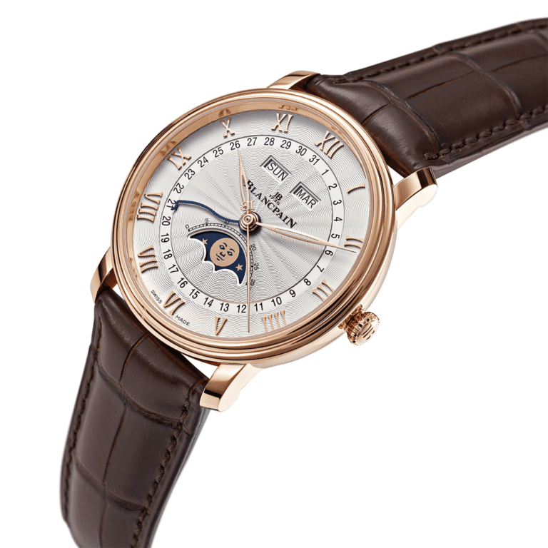 Blancpain Villeret Complete Calendar Demi-Savonnette 6664-3642-55B Shop Blancpain at Watches of Switzerland Sydney Sydney, Perth. Melbourne Airport and Online.