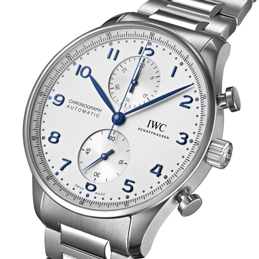 IWC Portugieser Chronograph IW371617 Shop now in Canberra, Perth, Sydney, Sydney Barangaroo, Melbourne, Melbourne Airport & Online