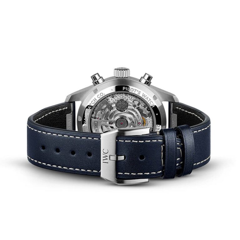 Iwc black leather strap 2025