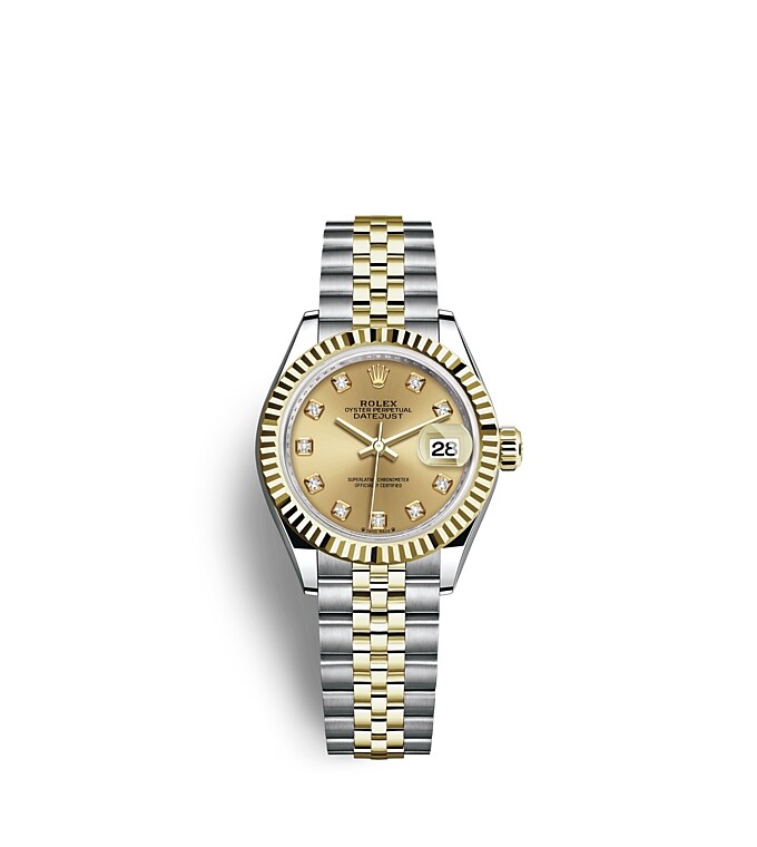 Rolex Lady-Datejust in Oystersteel and gold
