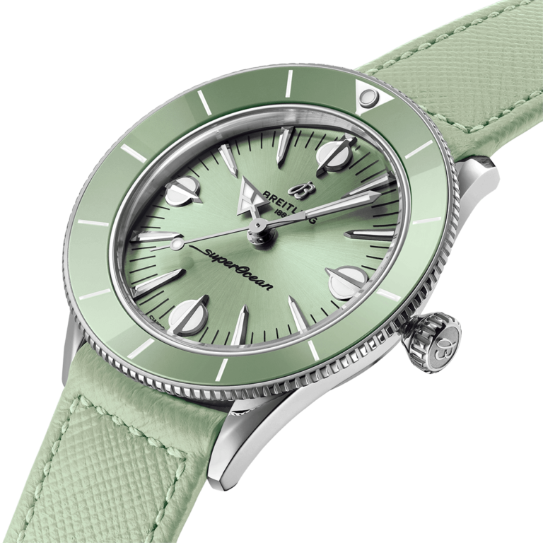 Breitling-Superocean-Heritage-’57-Pastel-Paradise-38mm-Green-A10340361L1X1
