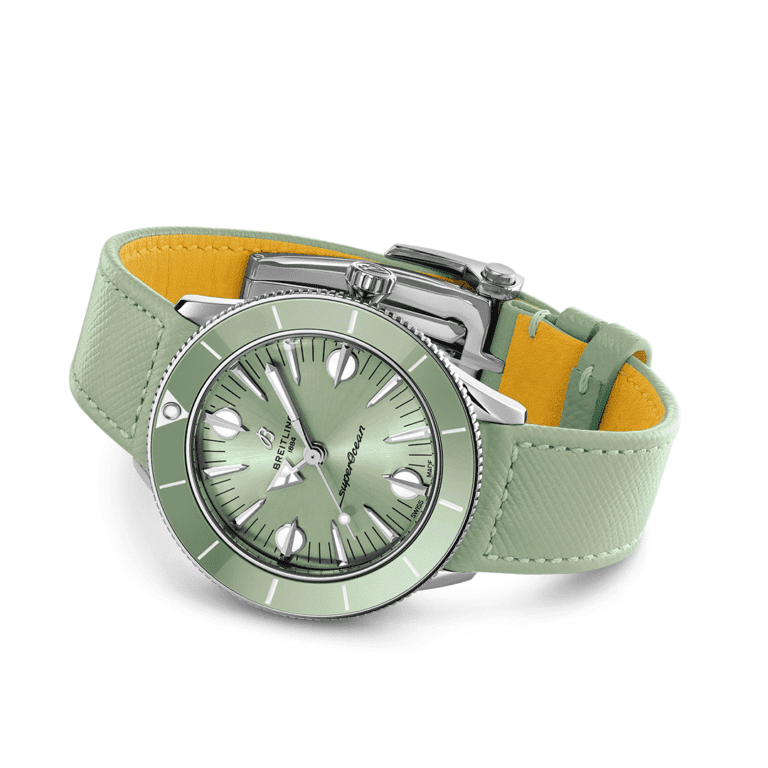 Breitling-Superocean-Heritage-’57-Pastel-Paradise-38mm-Green-A10340361L1X1