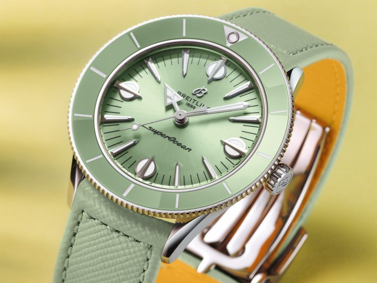 SUPEROCEAN HERITAGE ’57 PASTEL PARADISE 38MM GREEN A10340361L1X1 2