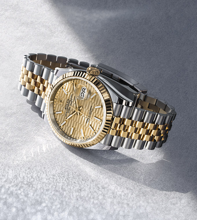 Rolex Datejust in Oystersteel and gold