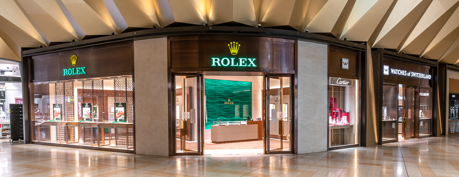 Watches of Switzerland Melbourne Airport boutique Official Rolex Retailer