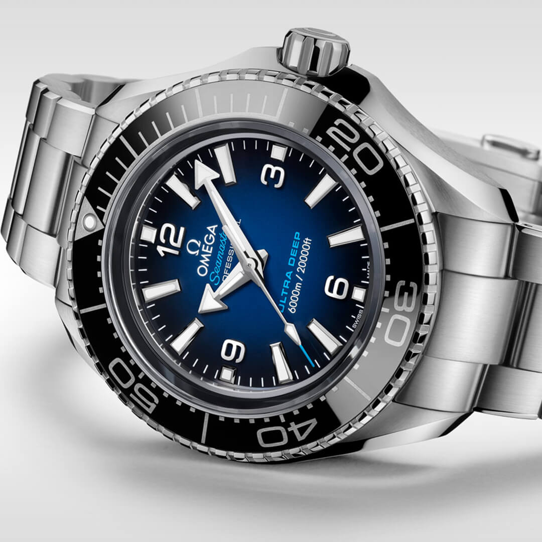 OMEGA Seamaster Planet Ocean 600m Co‑Axial Master Chronometer Chronograph 45.5mm Ultra Deep 215.30.46.21.03.001 Shop OMEGA in Watches of Switzerland Sydney boutique.