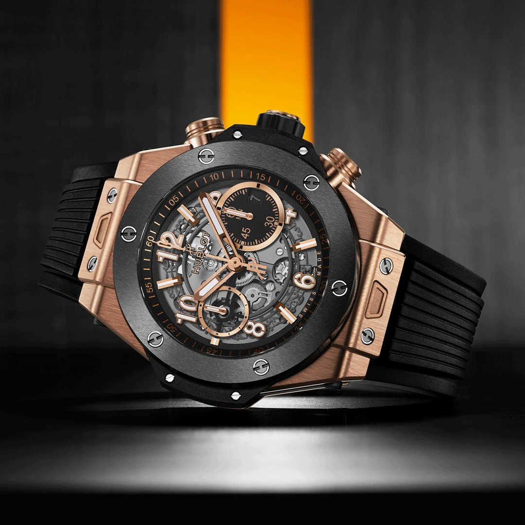 HUBLOT Big Bang Unico King Gold Ceramic 421.OM.1180.RX Shop HUBLOT at Watches of Switzerland Perth, Sydney and Melbourne Airport.