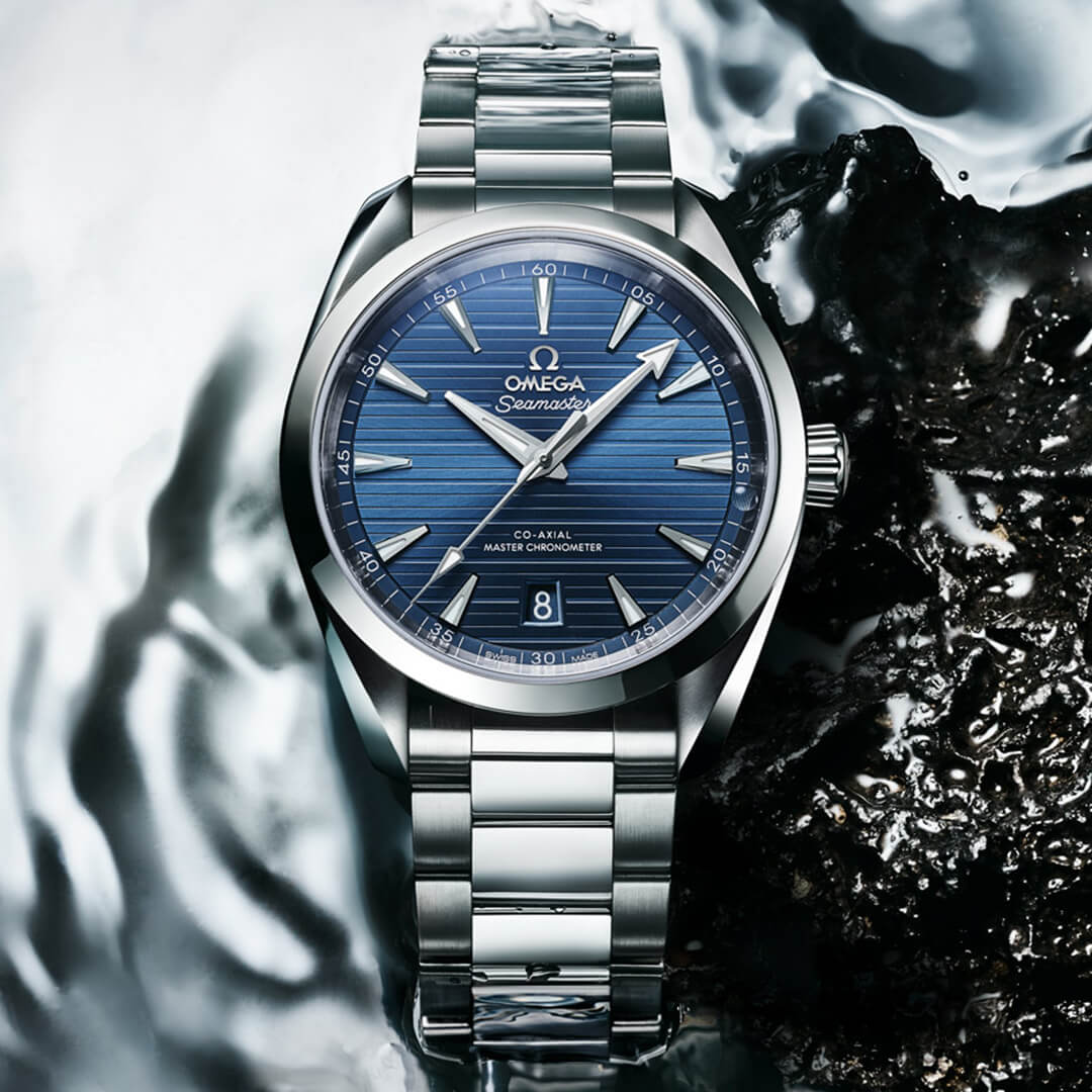 OMEGA Aqua Terra 150m Co‑Axial Master Chronometer 41mm 220.10.41.21.03.004 Shop OMEGA in Watches of Switzerland Sydney boutique.