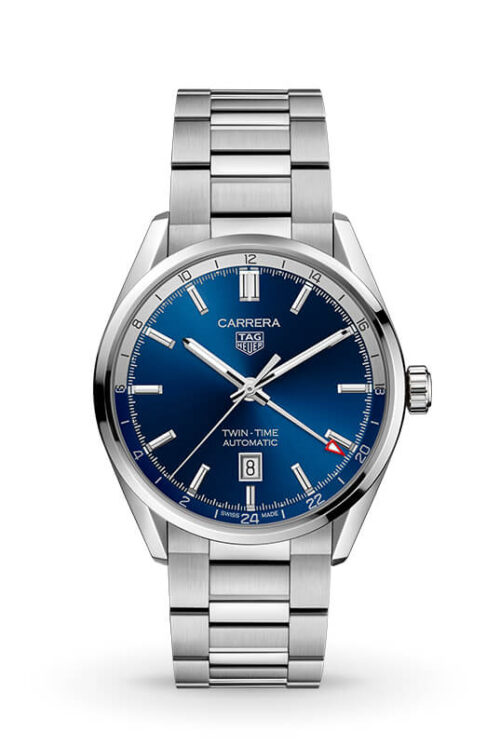 TAG Heuer Carrera Twin Time Calibre 7 Automatic WBN201A.BA0640 Shop TAG Heuer at Watches of Switzerland Canberra, Melbourne Airport and Online