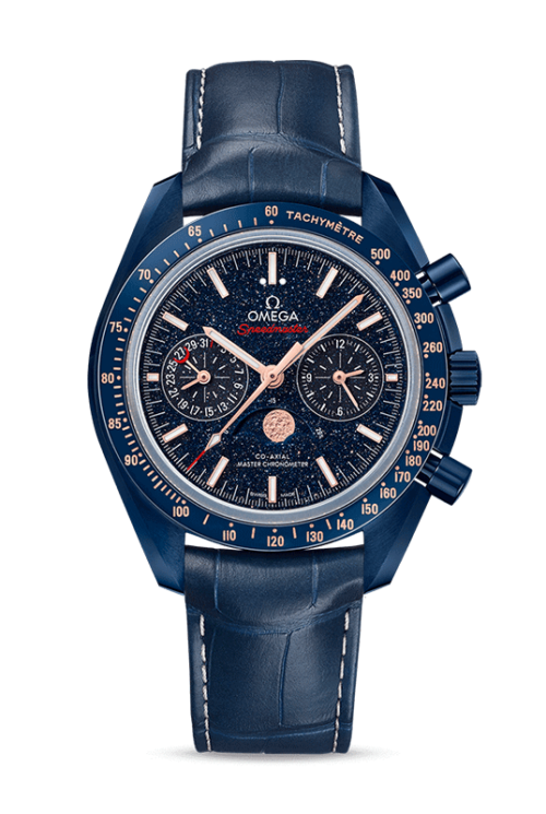 OMEGA Moonphase Co‑Axial Master Chronometer Moonphase Chronograph 44.25mm 304.93.44.52.03.002 Shop OMEGA in Watches of Switzerland Sydney boutique.