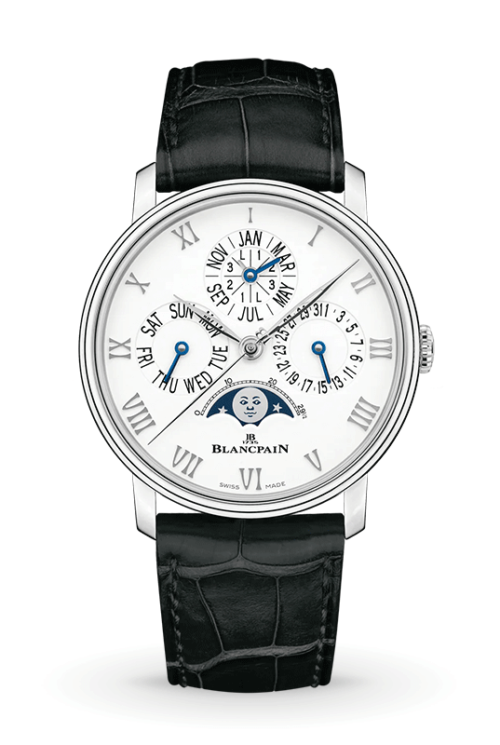 Blancpain Villeret Quantième Perpétuel Phases De Lune - 6656-1127-55B Shop Blancpain at Watches of Switzerland Melbourne Airport, Perth and Sydney boutiques.