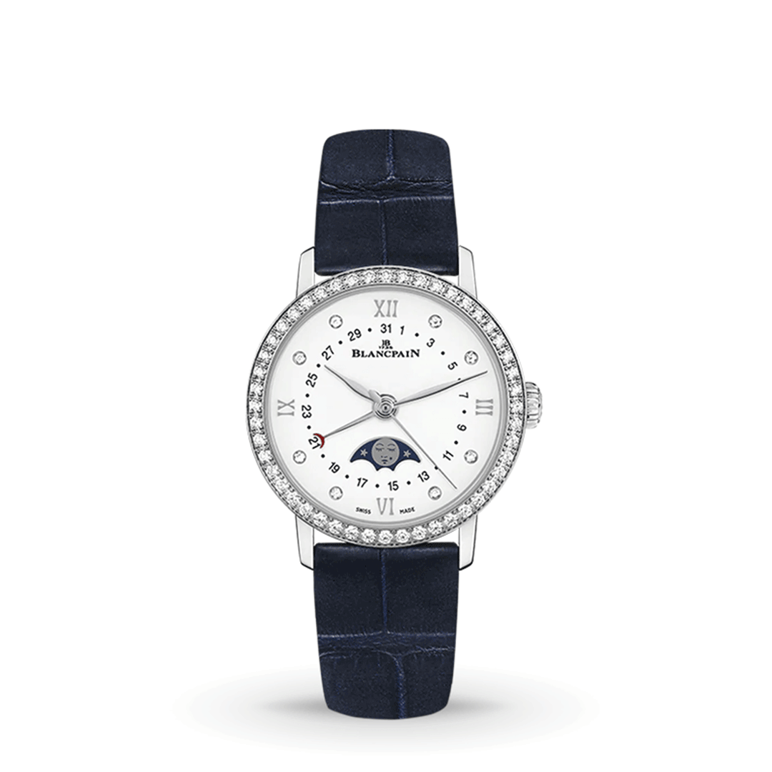 Blancpain Villeret Quantième Phases De Lune - 6106-4628-55A Shop Blancpain at Watches of Switzerland Melbourne Airport, Perth and Sydney boutiques.