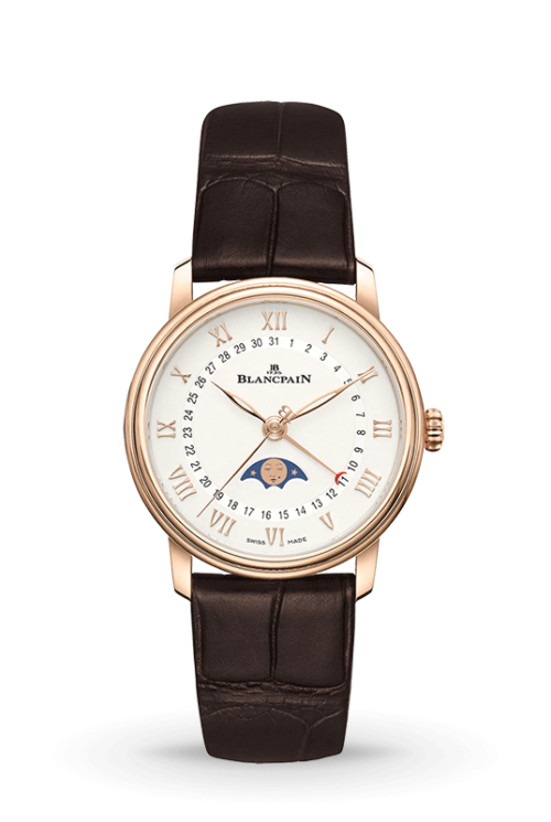 Blancpain Villeret Quantième Phases De Lune - 6126-3642-55B Shop Blancpain at Watches of Switzerland Melbourne Airport, Perth and Sydney boutiques.