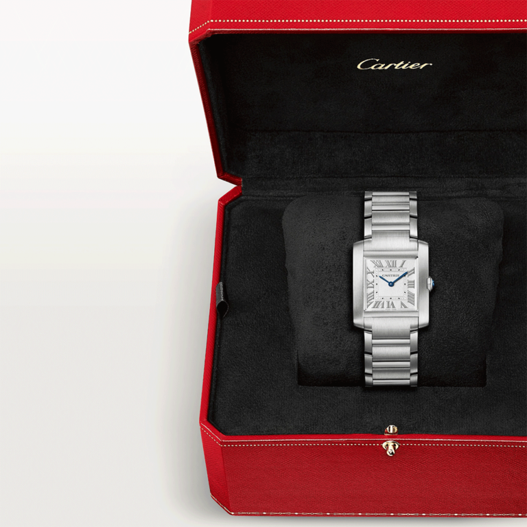 Cartier Tank Française WSTA0074 Shop Cartier now at Watches of Switzerland Melbourne, Melbourne Airport, Sydney, Sydney Barangaroo, Perth, Canberra and Online.