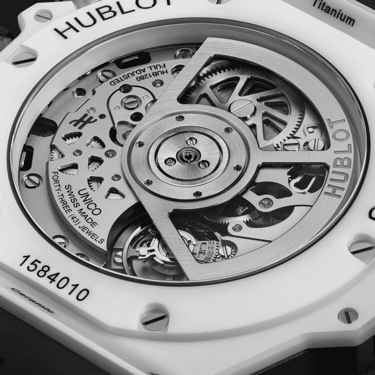 Hublot Big Bang Unico White Ceramic 421.HX.1170.RX Shop HUBLOT at Watches of Switzerland Perth, Sydney and Melbourne Airport.