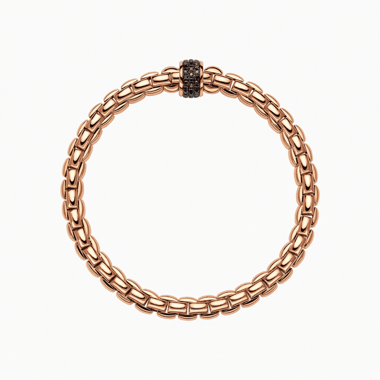 Eka Pink Gold Pave Diamond Bracelet 704BPAVENL