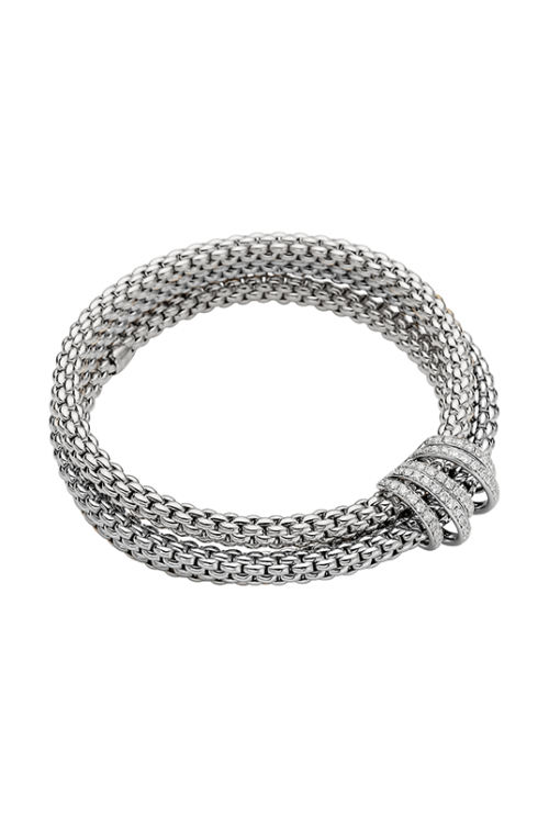 FOPE Solo White Gold Pave Diamond Bracelet 651BPAVE