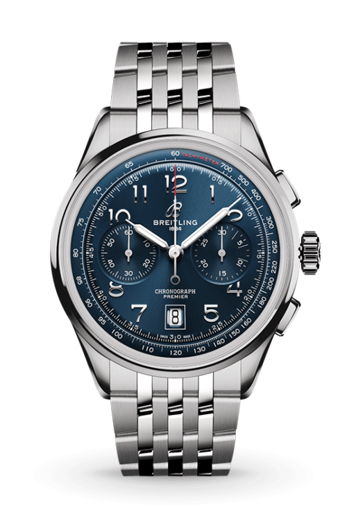 Breitling Premier B01 Chronograph 42 AB0145171C1A1 Shop Breitling at Watches of Switzerland Perth, Canberra, Sydney, Sydney Barangaroo, Melbourne, Melbourne Airport and Online.