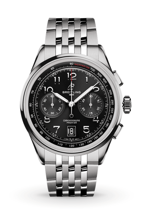 Breitling Premier B01 Chronograph 42 AB0145221B1A1 Shop Breitling at Watches of Switzerland Perth, Canberra, Sydney, Sydney Barangaroo, Melbourne, Melbourne Airport and Online.
