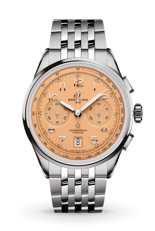 Breitling Premier B01 Chronograph 42 AB0145331K1A1 Shop Breitling at Watches of Switzerland Perth, Canberra, Sydney, Sydney Barangaroo, Melbourne, Melbourne Airport and Online.