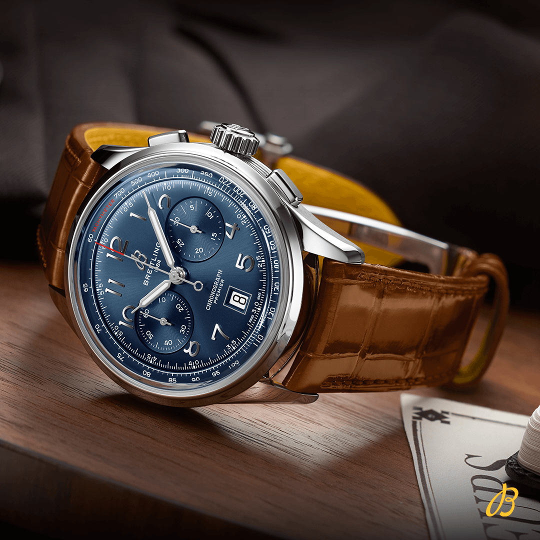 Breitling Premier B01 Chronograph 42 AB0145171C1P1 Shop Breitling at Watches of Switzerland Perth, Canberra, Sydney, Sydney Barangaroo, Melbourne, Melbourne Airport and Online.