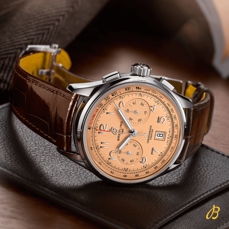Breitling Premier B01 Chronograph 42 AB0145331K1P1 Shop Breitling at Watches of Switzerland Perth, Canberra, Sydney, Sydney Barangaroo, Melbourne, Melbourne Airport and Online.