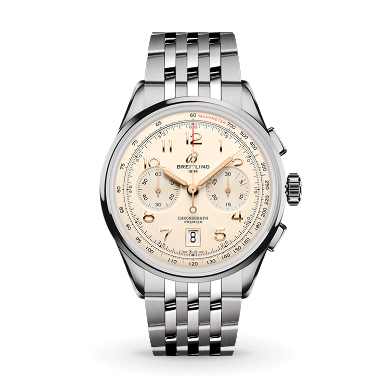 Breitling Premier B01 Chronograph 42 AB0145211G1A1 Shop Breitling at Watches of Switzerland Perth, Canberra, Sydney, Sydney Barangaroo, Melbourne, Melbourne Airport and Online.