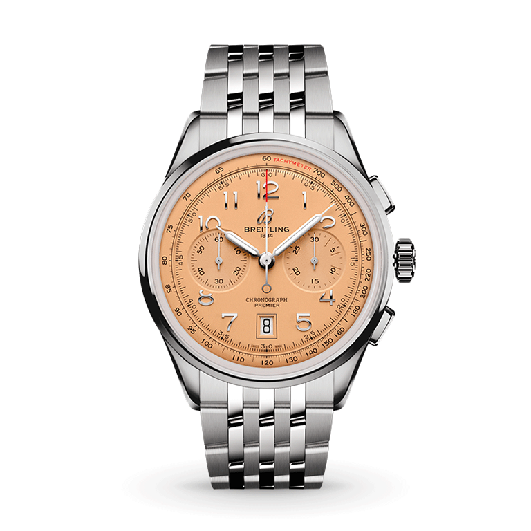 Breitling Premier B01 Chronograph 42 AB0145331K1A1 Shop Breitling at Watches of Switzerland Perth, Canberra, Sydney, Sydney Barangaroo, Melbourne, Melbourne Airport and Online.