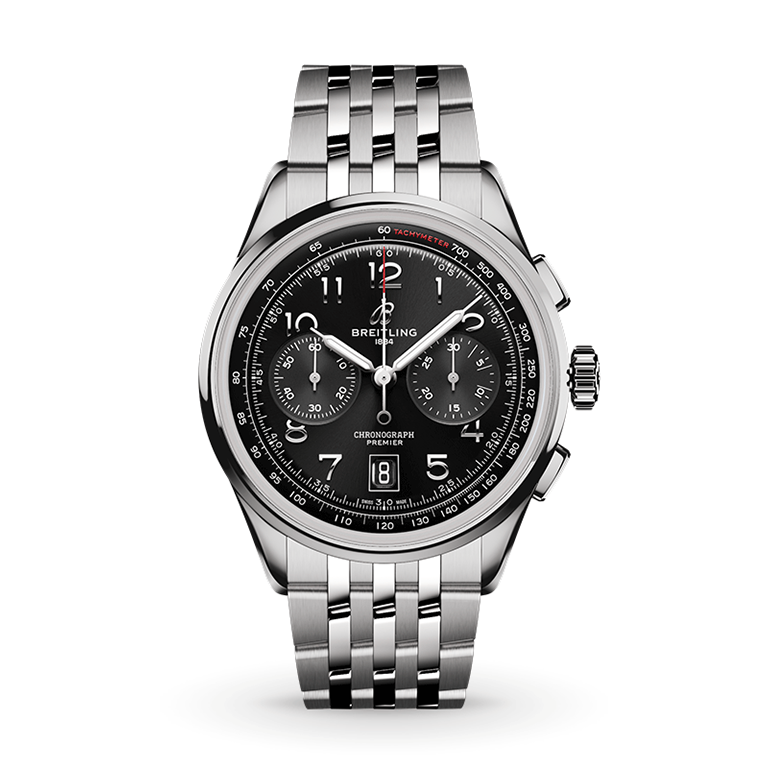 N Breitling Premier B01 Chronograph 42 AB0145221B1A1 Shop Breitling at Watches of Switzerland Perth, Canberra, Sydney, Sydney Barangaroo, Melbourne, Melbourne Airport and Online.