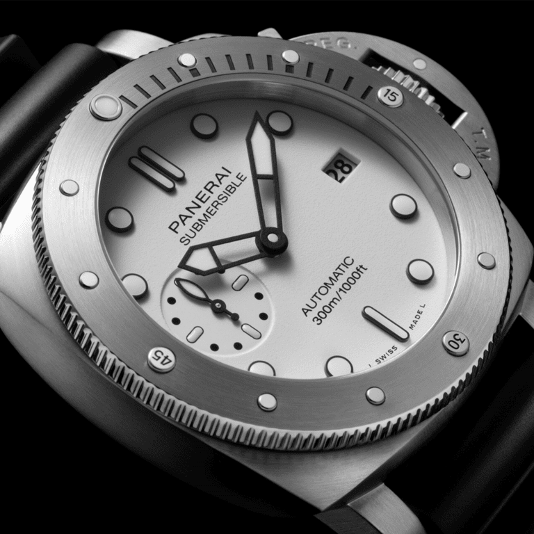 Panerai Submersible Bianco PAM01223 Shop Panerai at Watches of Switzerland Sydney, Barangaroo, Perth Boutiques and Online.