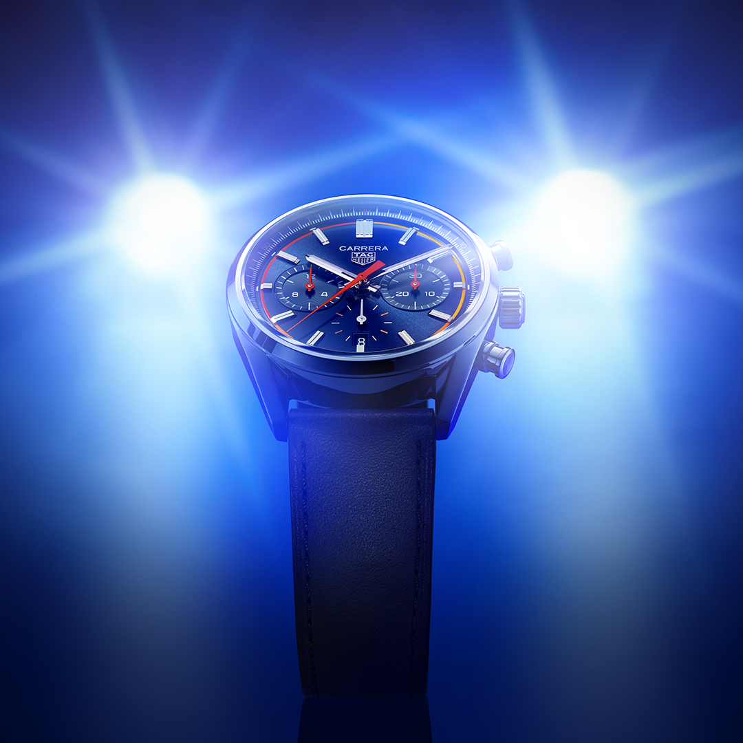 Tag heuer carrera blue discount watch