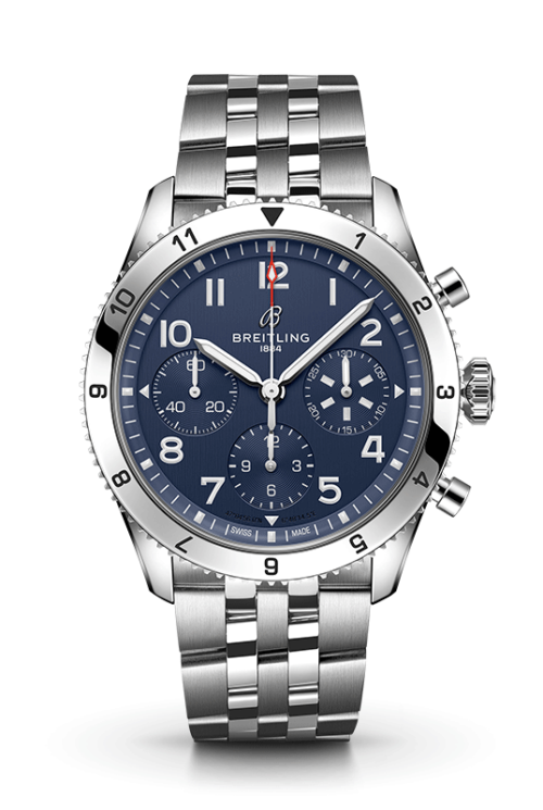 Breitling Classic AVI Chronograph 42 Tribute To Vought F4U Corsair A233801A1C1A1 Shop Breitling at Watches of Switzerland Perth, Canberra, Sydney, Sydney Barangaroo, Melbourne, Melbourne Airport and Online.