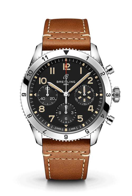 Breitling Classic AVI Chronograph 42 P-51 Mustang A233803A1B1X1 Shop Breitling at Watches of Switzerland Perth, Canberra, Sydney, Sydney Barangaroo, Melbourne, Melbourne Airport and Online.