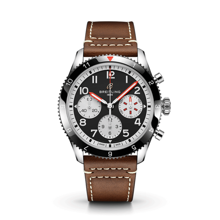 Breitling Classic AVI Chronograph 42 Mosquito Y233801A1B1X1 Shop Breitling at Watches of Switzerland Perth, Canberra, Sydney, Sydney Barangaroo, Melbourne, Melbourne Airport and Online.