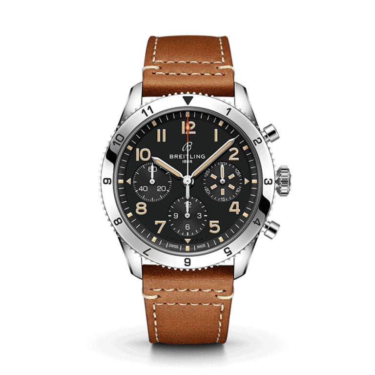 Breitling Classic AVI Chronograph 42 P-51 Mustang A233803A1B1X1 Shop Breitling at Watches of Switzerland Perth, Canberra, Sydney, Sydney Barangaroo, Melbourne, Melbourne Airport and Online.