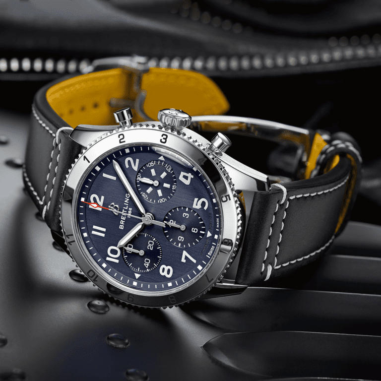 Breitling Classic AVI Chronograph 42 Tribute To Vought F4U Corsair A233801A1C1X1 Shop Breitling at Watches of Switzerland Perth, Canberra, Sydney, Sydney Barangaroo, Melbourne, Melbourne Airport and Online.