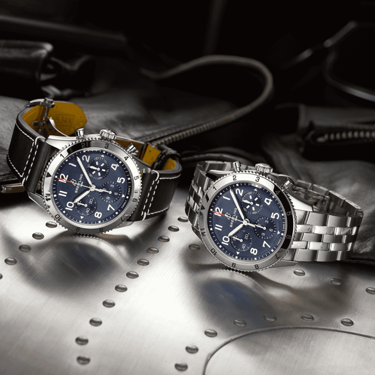 Breitling Classic AVI Chronograph 42 Tribute To Vought F4U Corsair A233801A1C1X1 Shop Breitling at Watches of Switzerland Perth, Canberra, Sydney, Sydney Barangaroo, Melbourne, Melbourne Airport and Online.