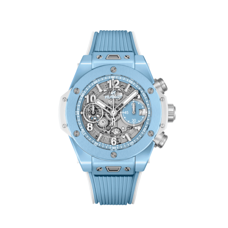 HUBLOT Big Bang UNICO Sky Blue 441.EX.5120.RX Shop HUBLOT now at Watches of Switzerland Perth, Sydney and Melbourne Airport.