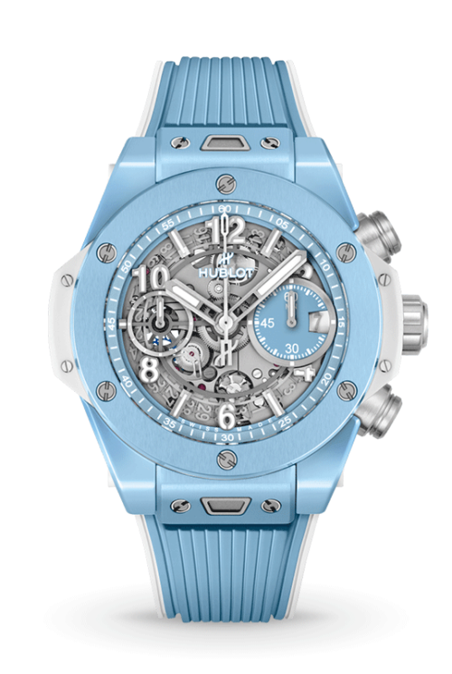 HUBLOT Big Bang UNICO Sky Blue 441.EX.5120.RX Shop HUBLOT now at Watches of Switzerland Perth, Sydney and Melbourne Airport.