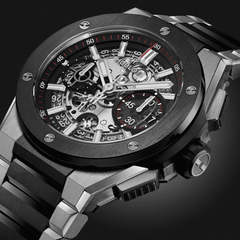 Hublot Big Bang Integrated Titanium Ceramic 42mm 451.NM.1170.NM Shop HUBLOT now at Watches of Switzerland Perth, Sydney and Melbourne Airport.