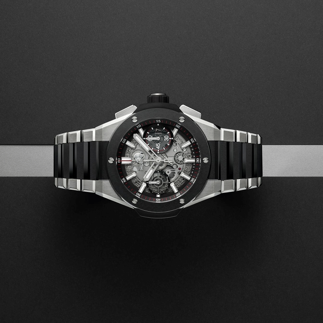 Hublot Big Bang Integrated Titanium Ceramic 42mm 451.NM.1170.NM Shop HUBLOT now at Watches of Switzerland Perth, Sydney and Melbourne Airport.