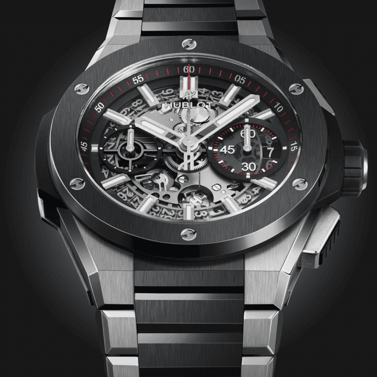 Hublot Big Bang Integrated Titanium Ceramic 42mm 451.NM.1170.NM Shop HUBLOT now at Watches of Switzerland Perth, Sydney and Melbourne Airport.