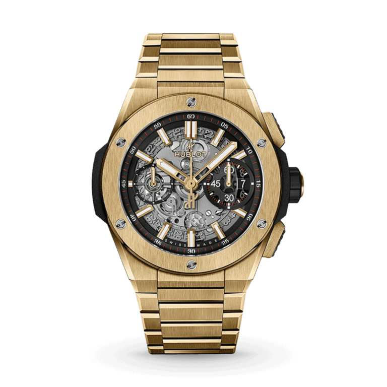 Hublot Big Bang Integrated Yellow Gold 42mm 451.VX.1130.VX Shop HUBLOT now at Watches of Switzerland Perth, Sydney and Melbourne Airport.