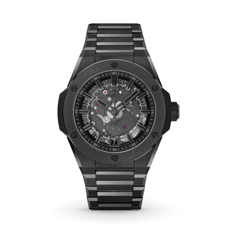 Hublot Big Bang Integrated Time Only All Black 40mm 456.CX.0140.CX Shop HUBLOT now at Watches of Switzerland Perth, Sydney and Melbourne Airport.