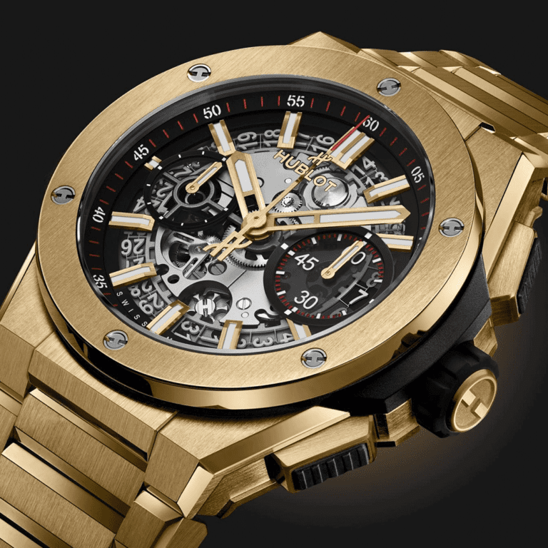 Hublot Big Bang Integrated Yellow Gold 42mm 451.VX.1130.VX Shop HUBLOT now at Watches of Switzerland Perth, Sydney and Melbourne Airport.