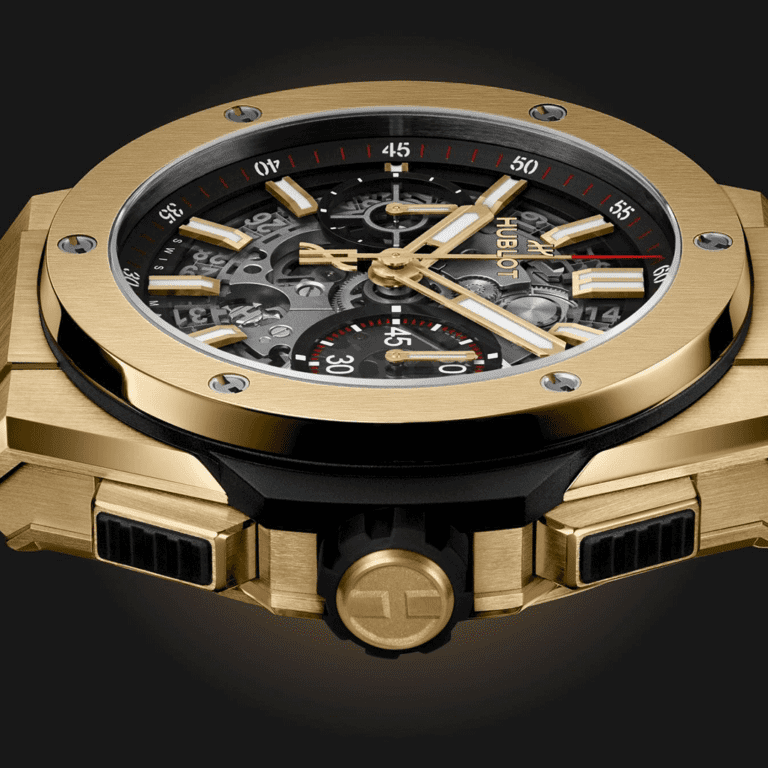 Hublot Big Bang Integrated Yellow Gold 42mm 451.VX.1130.VX Shop HUBLOT now at Watches of Switzerland Perth, Sydney and Melbourne Airport.