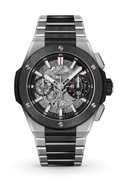 Hublot Big Bang Integrated Titanium Ceramic 42mm 451.NM.1170.NM Shop HUBLOT now at Watches of Switzerland Perth, Sydney and Melbourne Airport.